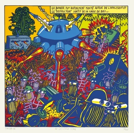 Сериграфия Di Rosa - Le destructeur