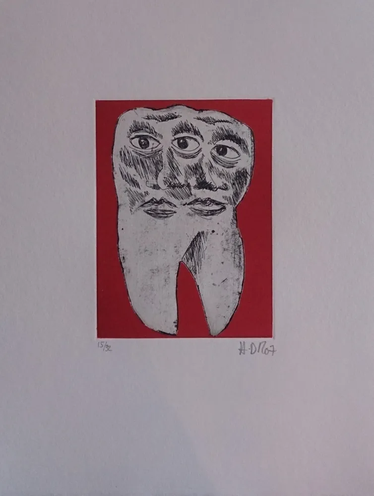 Гравюра Di Rosa - Les 32 dents