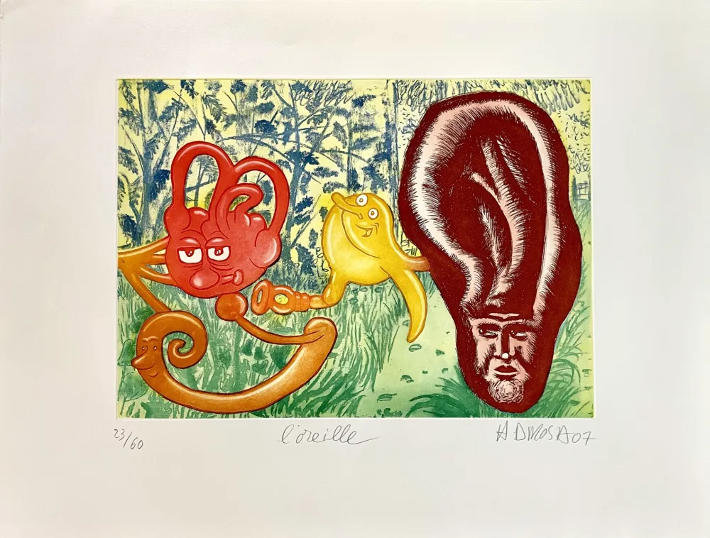 Офорт Di Rosa - L'oreille