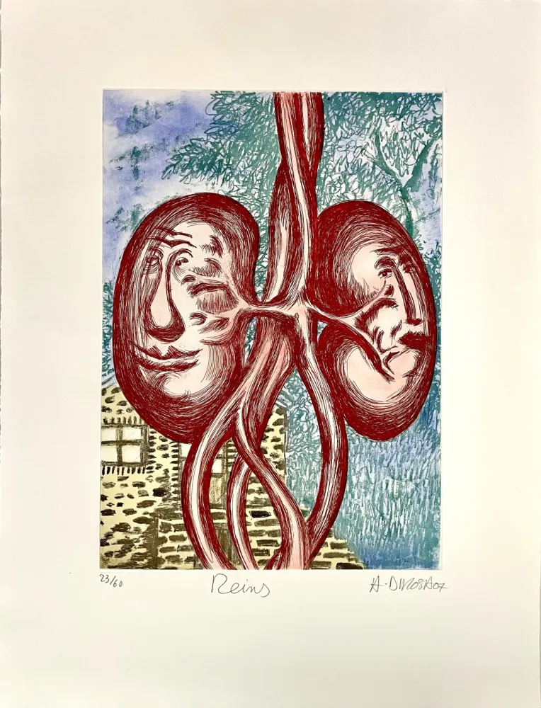 Офорт Di Rosa - Reins