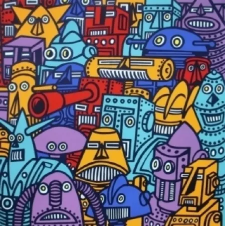 Сериграфия Di Rosa - ROBOTS