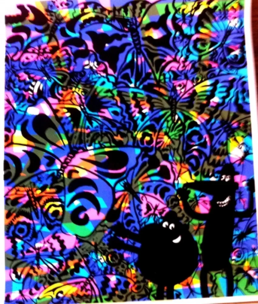 Сериграфия Di Rosa - Sans titre 4