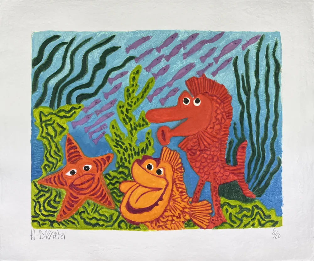 Гравюра Di Rosa - Société sous-marine