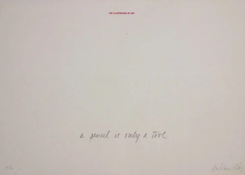 Сериграфия Dias - A pencil is a tool