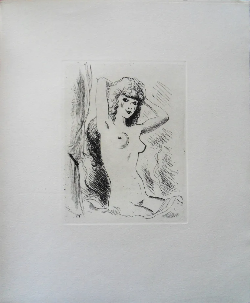 Гравюра Dignimont - La belle de Pigalle