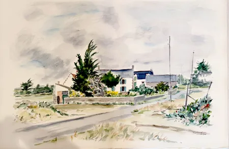 Литография Dignimont - La Trinité-sur-Mer