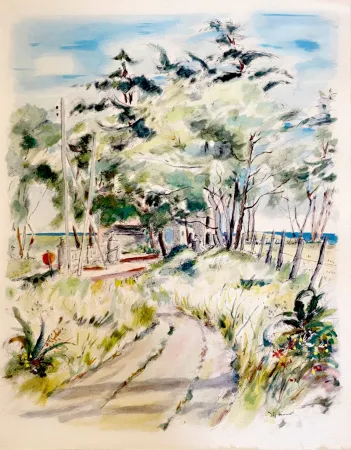 Литография Dignimont - La villa Graveslenne