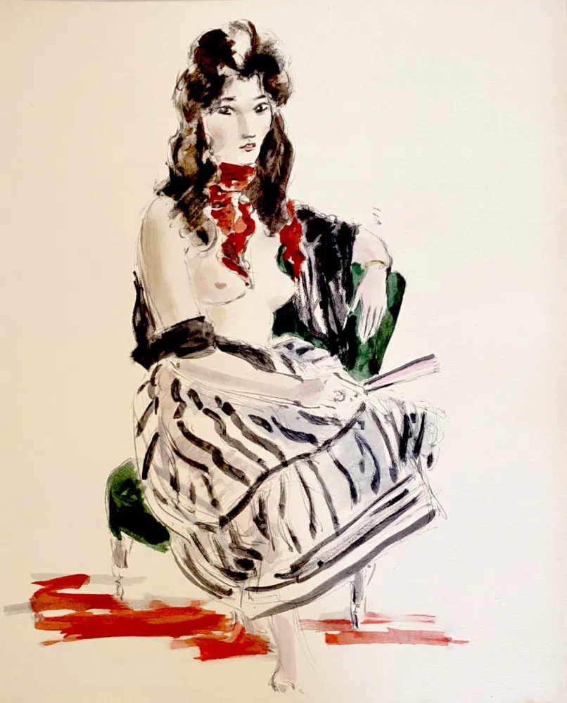 Литография Dignimont - Paquita la gitane