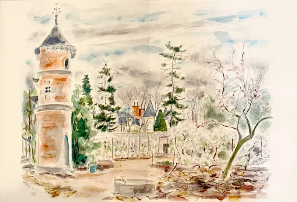 Литография Dignimont - Verger de l'Île-de-France