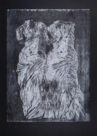 Гравюра На Дереве Dine - Double Venus Woodcut II