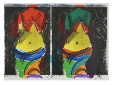 Литография Dine - Green Painting