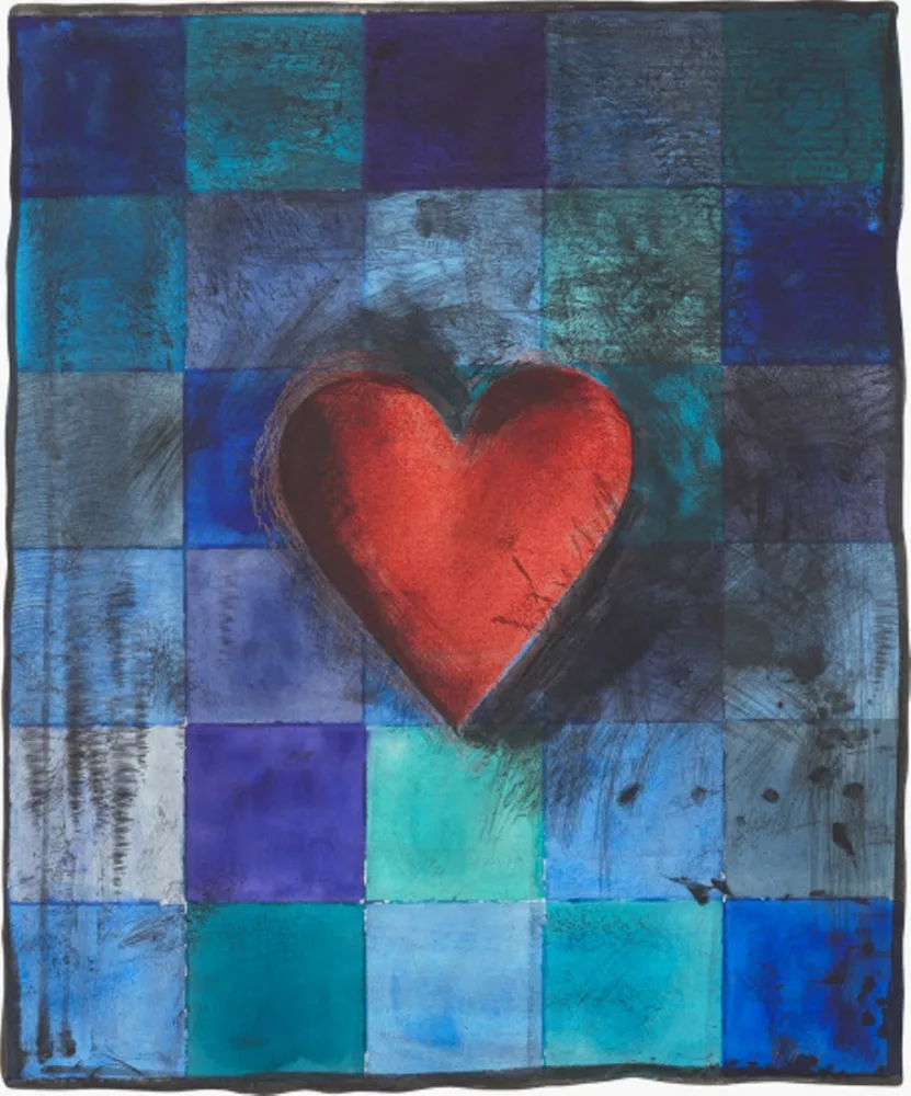 Гравюра На Дереве Dine - Hart in Blu 