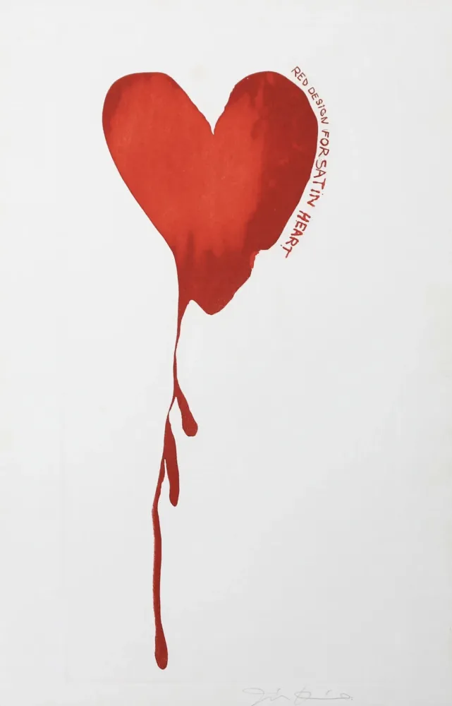 Гравюра Dine - Red Design for Satin Heart 