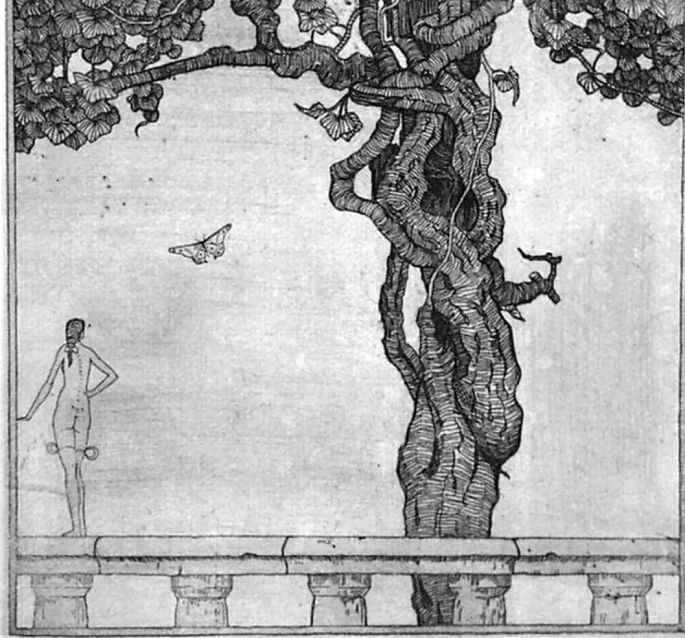 Офорт Disertori - La ninfetta