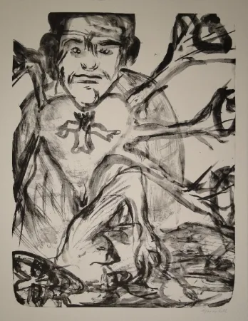 Литография Disler - Herzhorcher