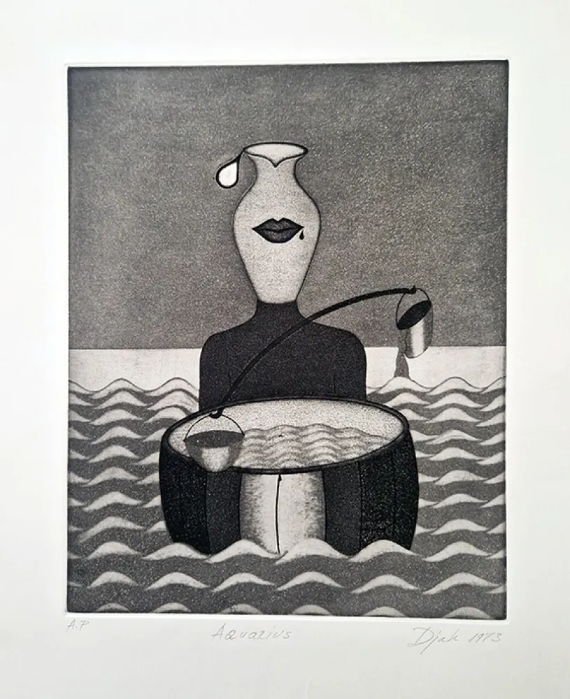 Офорт И Аквитанта Djak - Aquarius