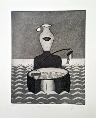 Офорт И Аквитанта Djak - Aquarius