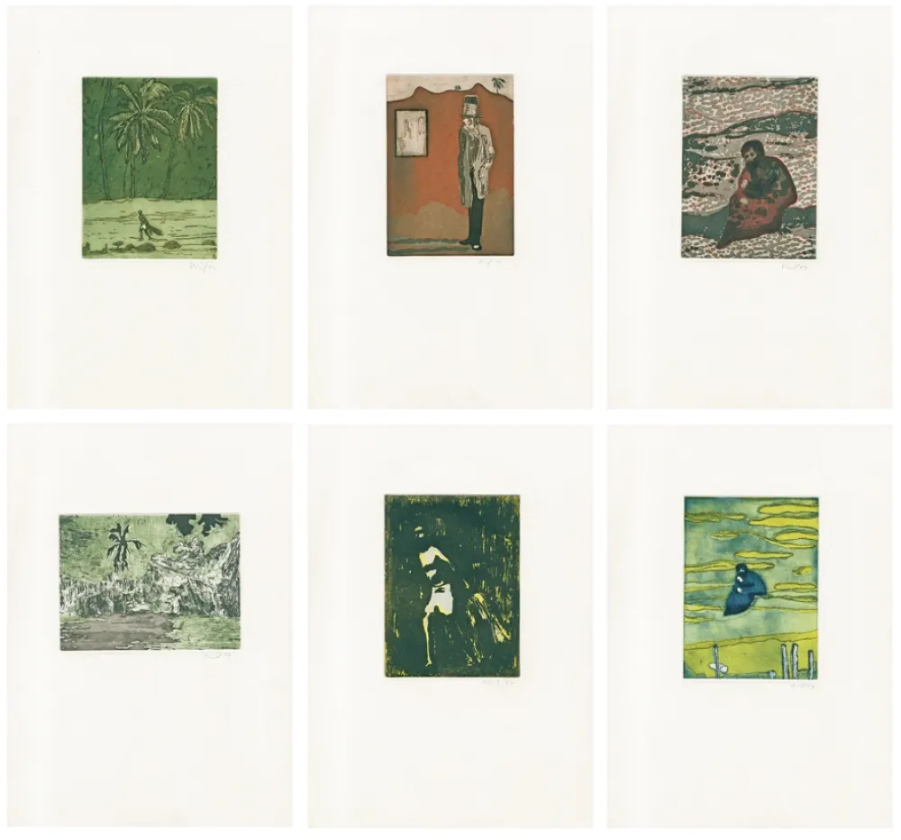 Офорт Doig - Black Palms