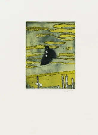 Офорт И Аквитанта Doig - Boathouse