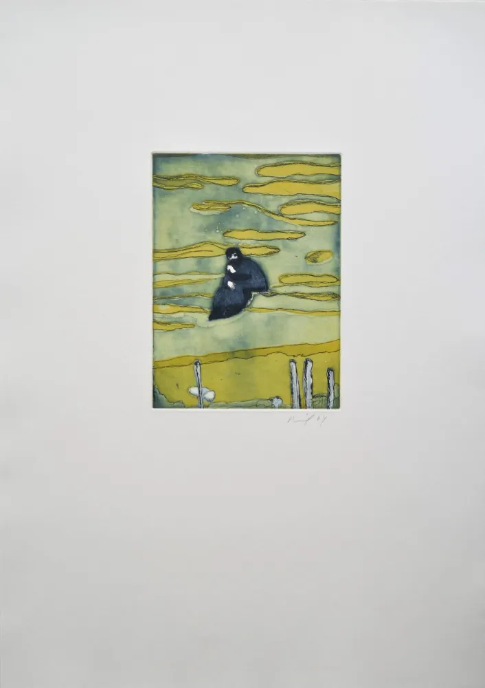 Офорт И Аквитанта Doig - Boathouse