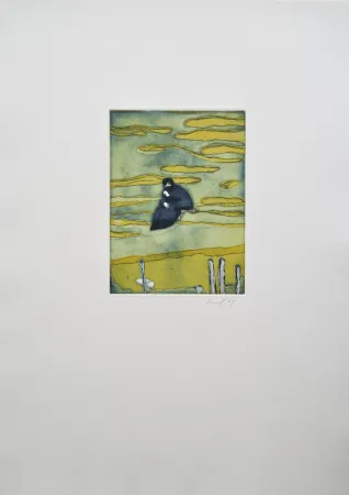 Офорт И Аквитанта Doig - Boathouse