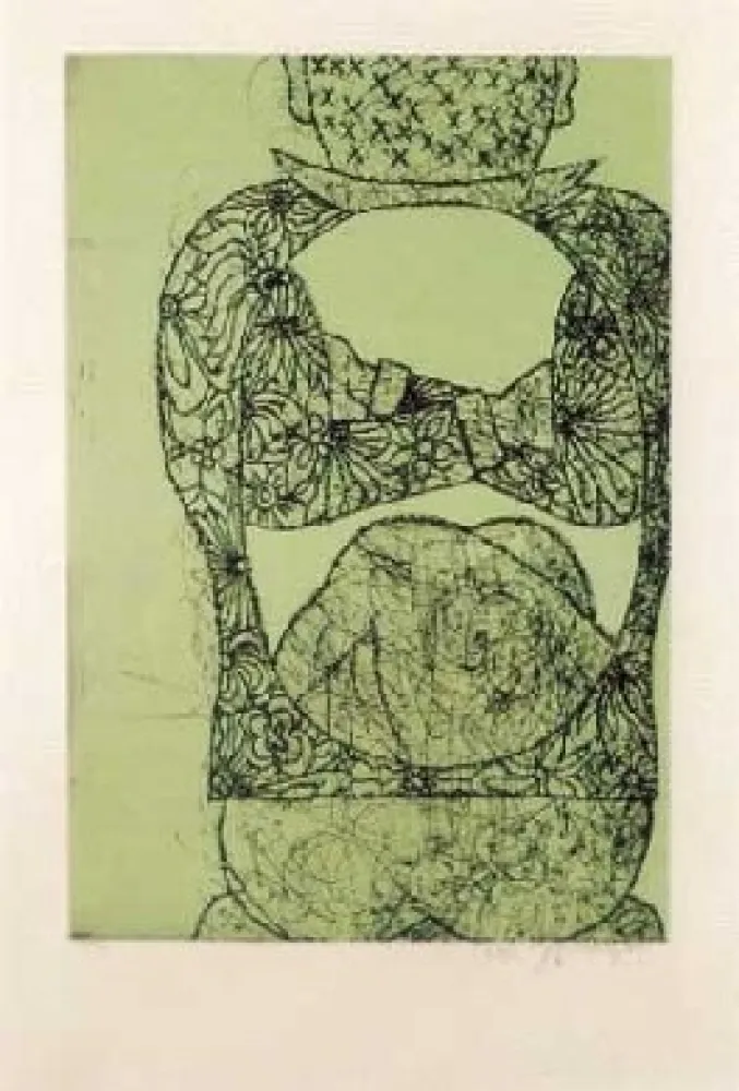 Офорт И Аквитанта Dokoupil - Hommage à Tapies