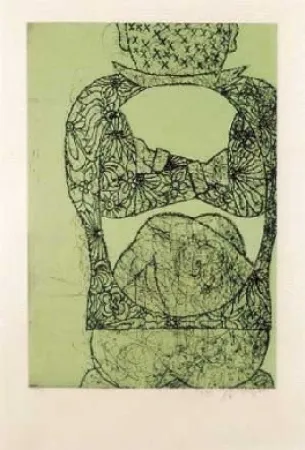 Офорт И Аквитанта Dokoupil - Hommage à Tapies