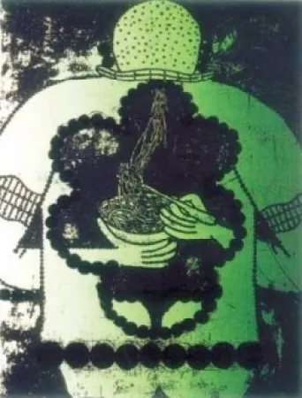 Литография Dokoupil - Mangeur de spaghettis