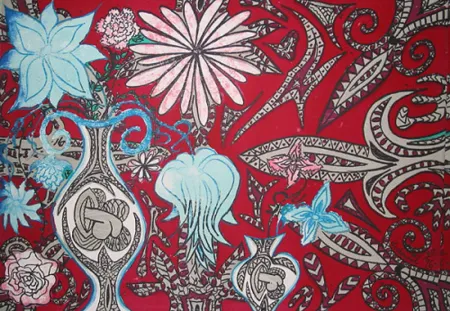 Литография Dokoupil - Untitled (red)