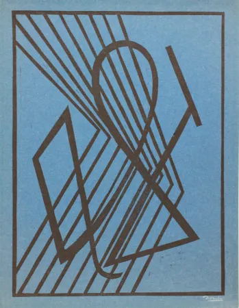 Линогравюра Domela - Der Leser (The reader)