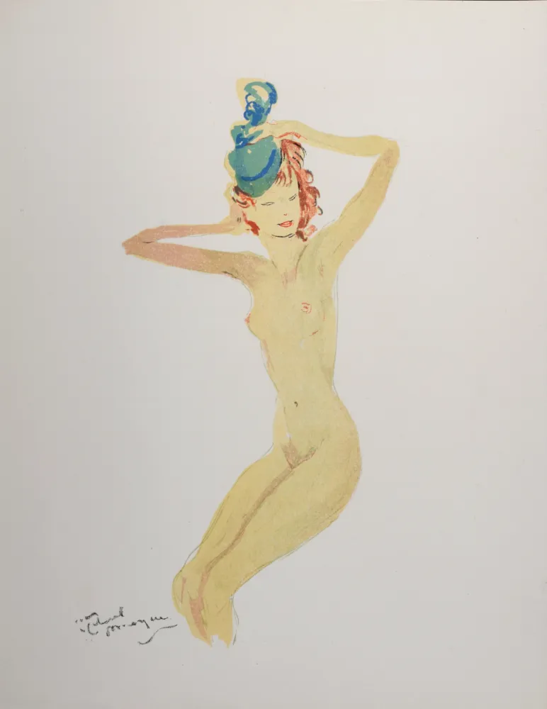 Литография Domergue - La Parisienne : Elvire, 1956
