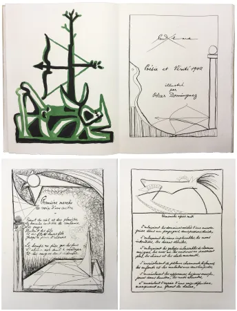 Иллюстрированная Книга Dominguez - Paul Éluard : POÉSIE ET VÉRITÉ 1942. 31 gravures originales (1947)