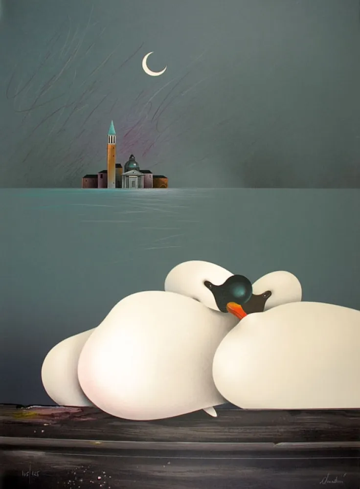 Литография Donadini - Lune de miel