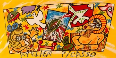 Литография Donzelli - Atelier Picasso