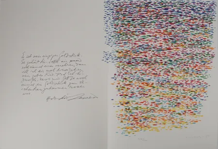 Литография Dorazio - Composition aux multiples couleurs