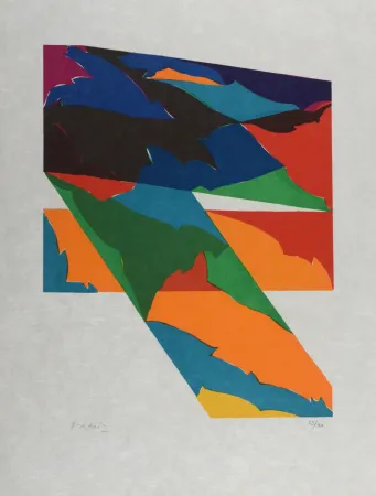 Литография Dorazio - Composition (#E), 1976 - Hand-signed