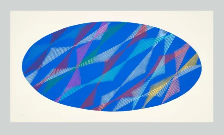 Сериграфия Dorazio - Ellisse blu