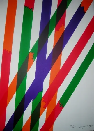 Литография Dorazio - Jean Cassou: vingt-deux poèms