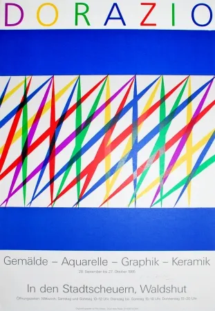 Литография Dorazio - Untitled (Exhibition poster)