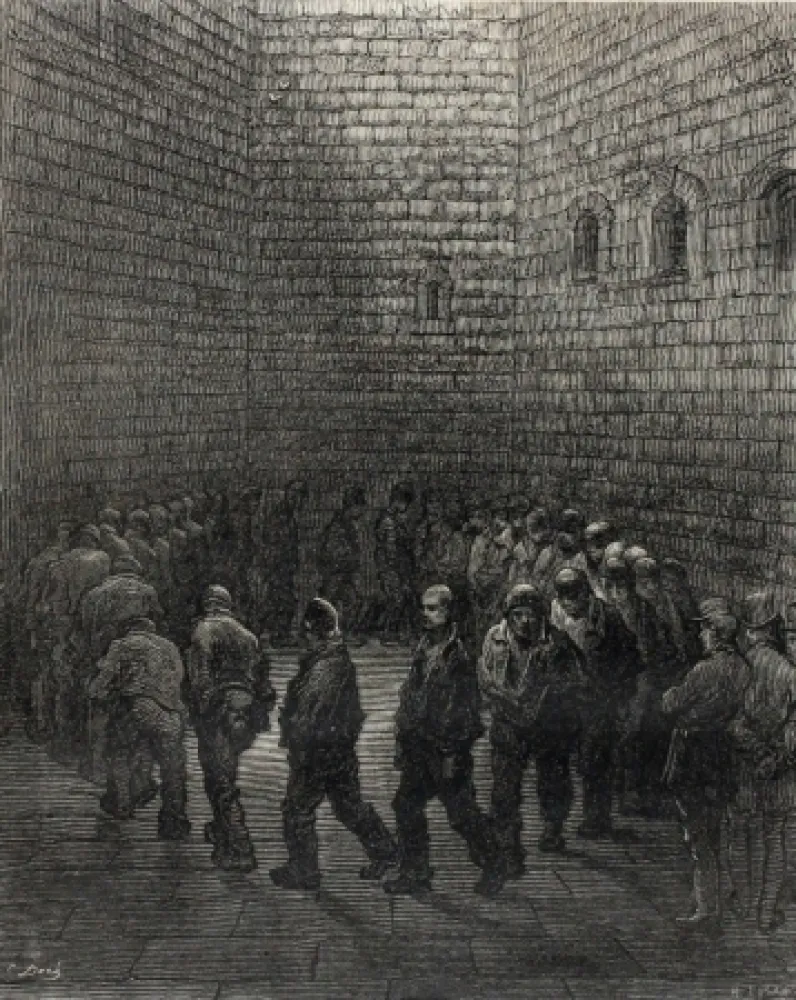 Гравюра На Дереве Doré - London - A Pilgrimage