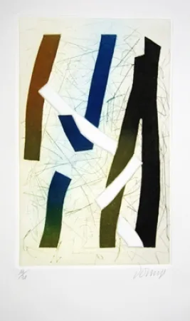 Акватинта Dorny - Visage d'ombre 1