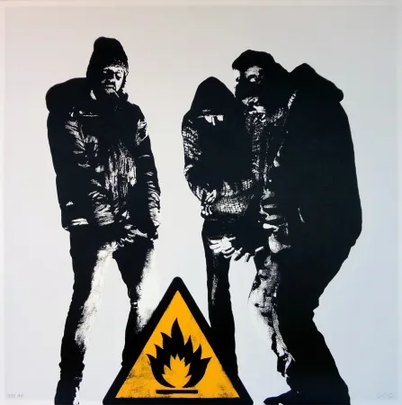 Сериграфия Dot Dot Dot - Bumfire (white - AP)