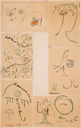 Офорт Dotremont - Litho-mots