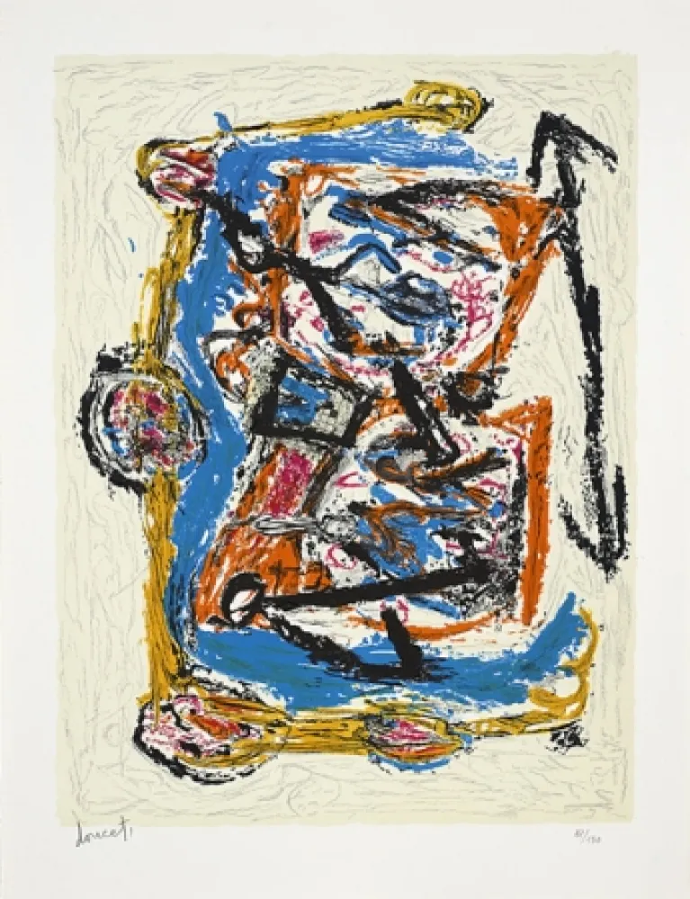 Литография Doucet - Croisée familiale