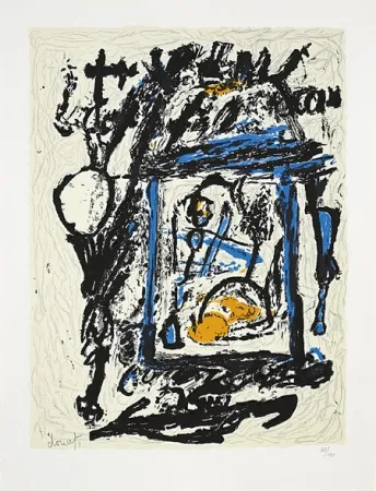 Литография Doucet - Croisée familiale