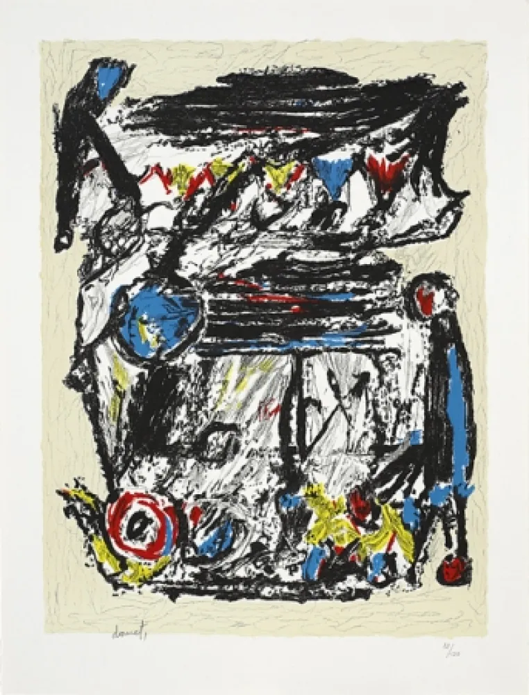 Литография Doucet - Croisée familiale