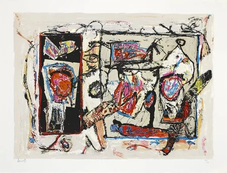 Литография Doucet - Rivages-visages-paysages du Sepik