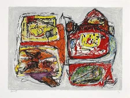 Литография Doucet - Rivages-visages-paysages du Sepik