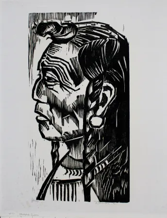 Гравюра На Дереве Drewes - Blackfoot