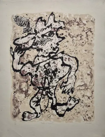 Литография Dubuffet - Fougère au Chapeau (Fogere with Hat)